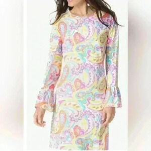 NWT Ibkul Bell Sleeve Dress